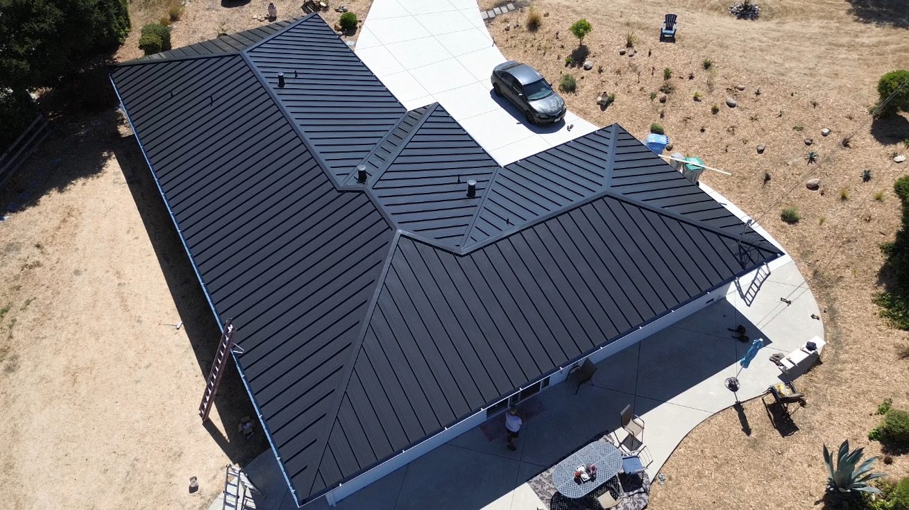 Standing seam metal roof in San Luis Obispo, CA